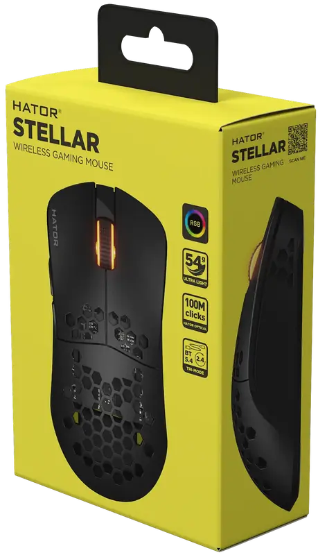 Игровая мышь HATOR Stellar Wireless (HTM650) black - фото - №6