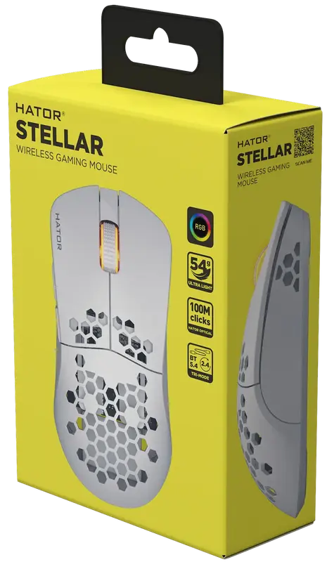 Ігрова миша HATOR Stellar Wireless (HTM651) white - фото - №6