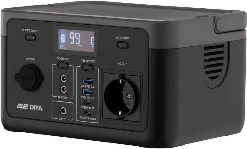 Портативна електростанція 2Е Diya, 300 Вт, 320 Вт/год, швидка зарядка - фото - №2