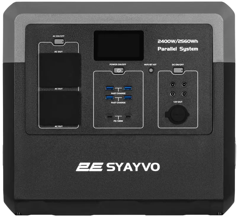 Портативна електростанція 2Е Syayvo 2400 Вт, 2560 Вт/год - фото - №6