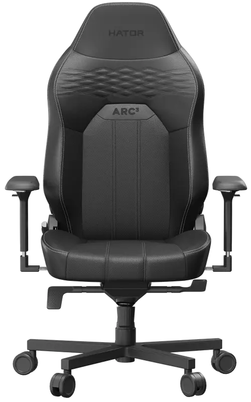Ігрове крісло HATOR Arc 3 S PU (HTC3400S) Black - фото - №1