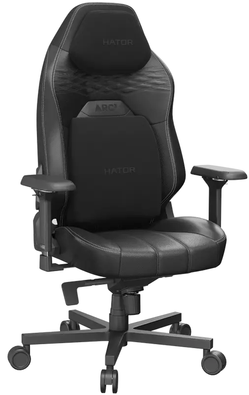 Ігрове крісло HATOR Arc 3 S PU (HTC3400S) Black - фото - №2