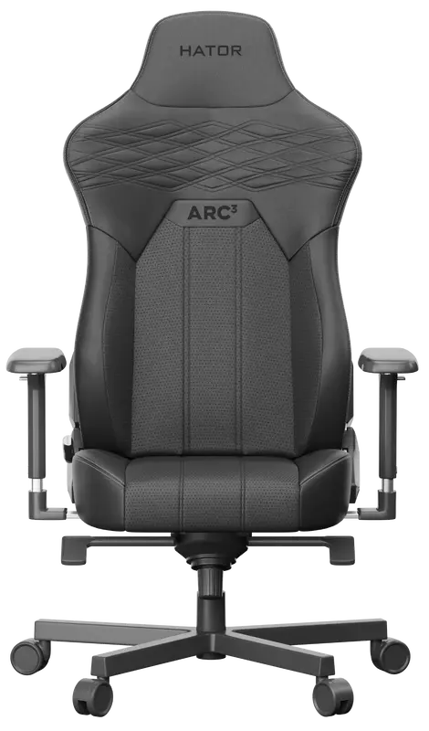 Ігрове крісло HATOR Arc 3 XL PU (HTC3400XL) Black - фото - №1