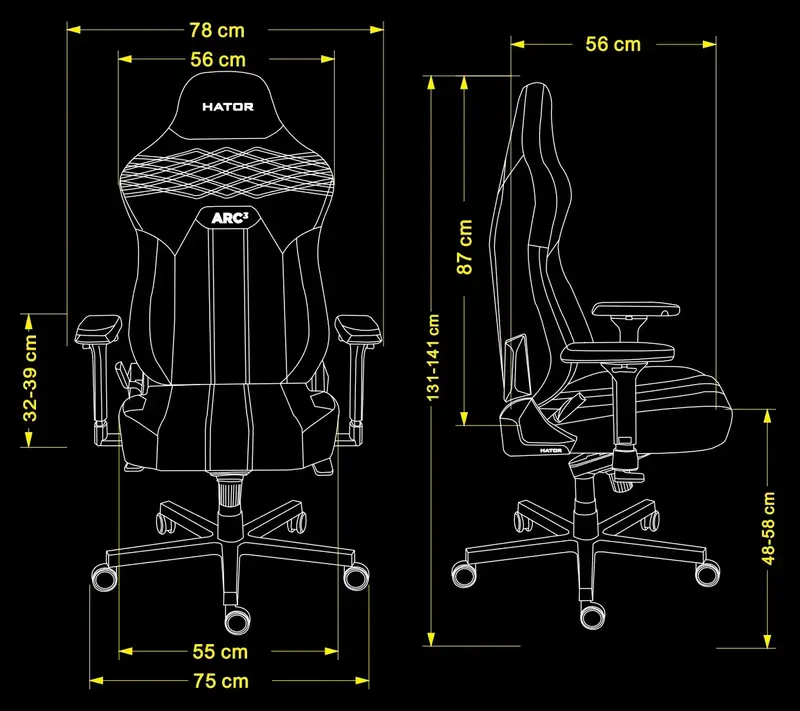 Ігрове крісло HATOR Arc 3 XL PU (HTC3400XL) Black - фото - №12