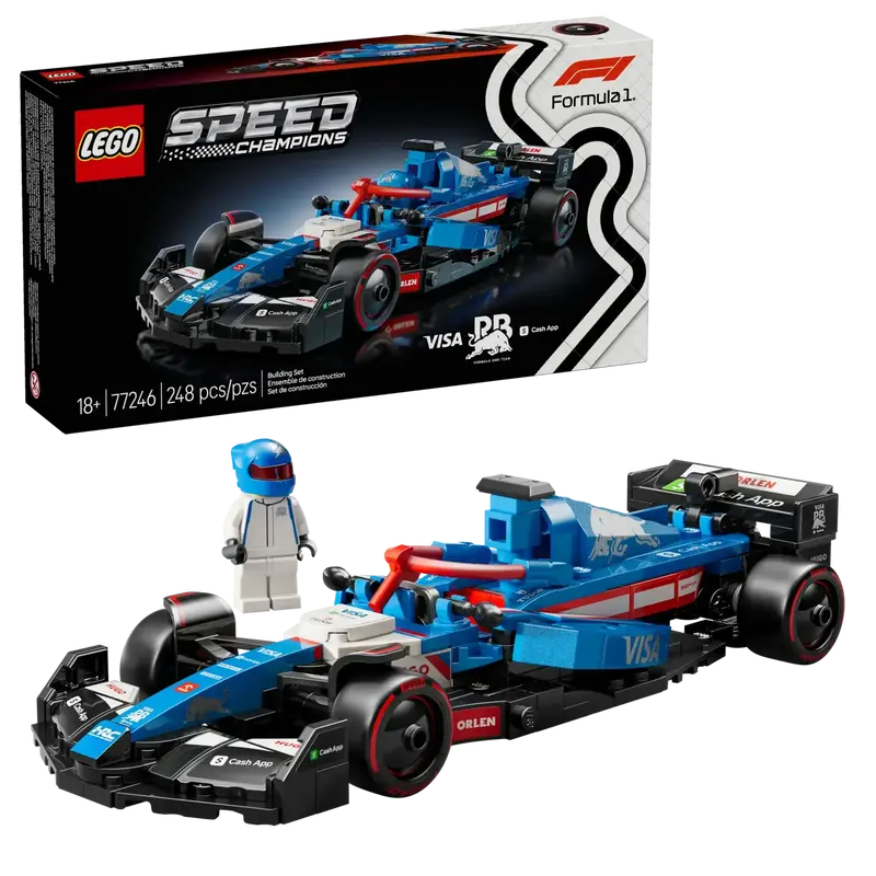 Конструктор LEGO Speed Champions Автомобіль для перегонів F1® Visa Cash RB VCARB 01, 77246 - фото - №1