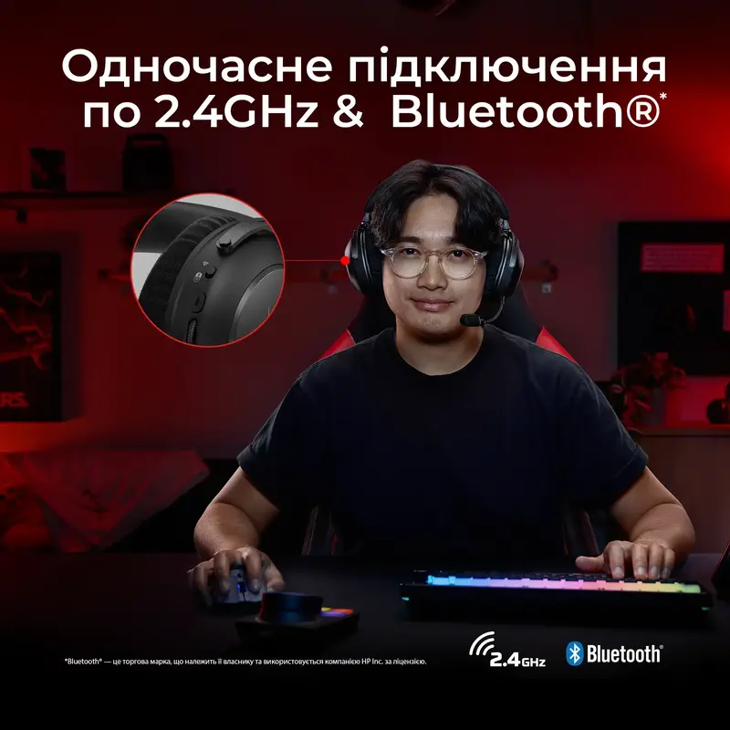 Гарнітура ігрова HyperX Cloud Alpha 2 Wireless Black (AJ5C7AA) - фото - №5