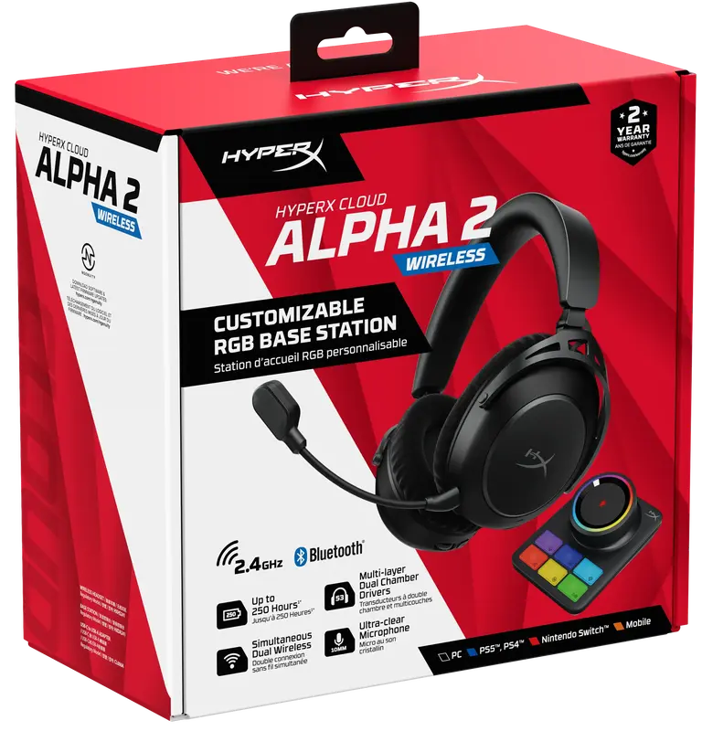 Гарнітура ігрова HyperX Cloud Alpha 2 Wireless Black (AJ5C7AA) - фото - №20