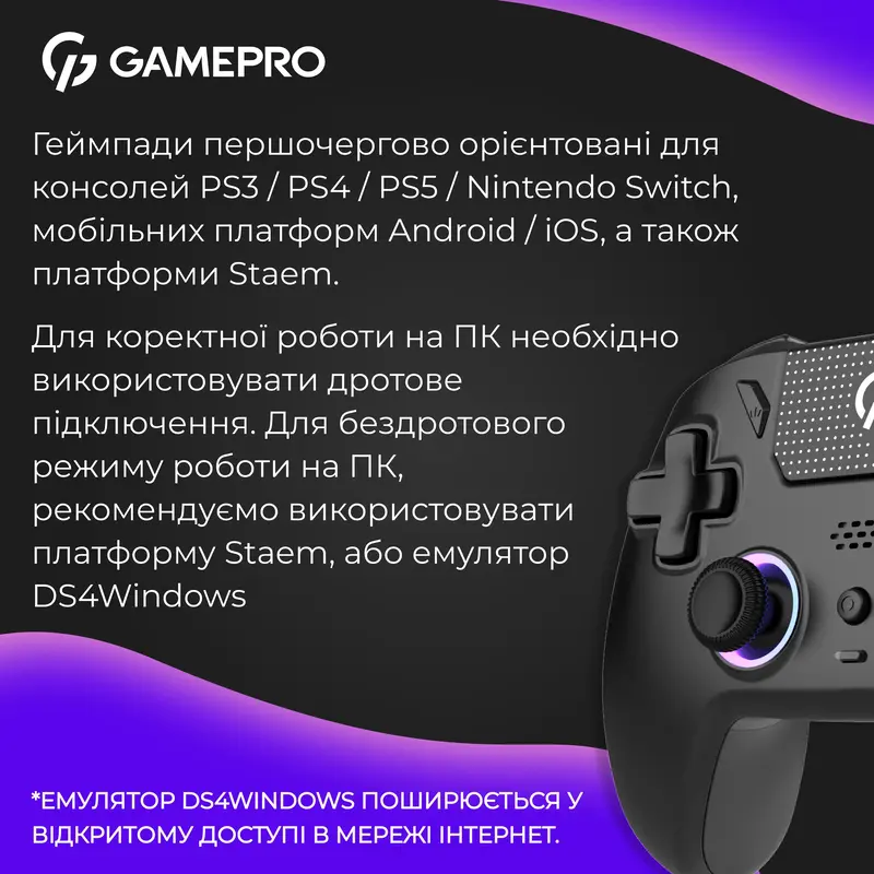 Бездротовий геймпад GamePro GPS20B - фото - №12