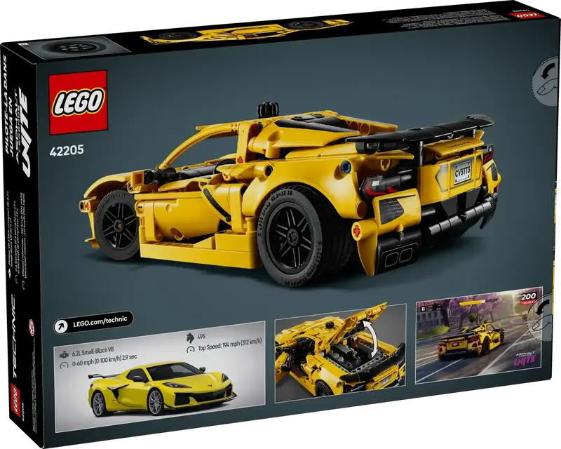 Конструктор LEGO Technic Chevrolet Corvette Stingray, 42205 - фото - №6