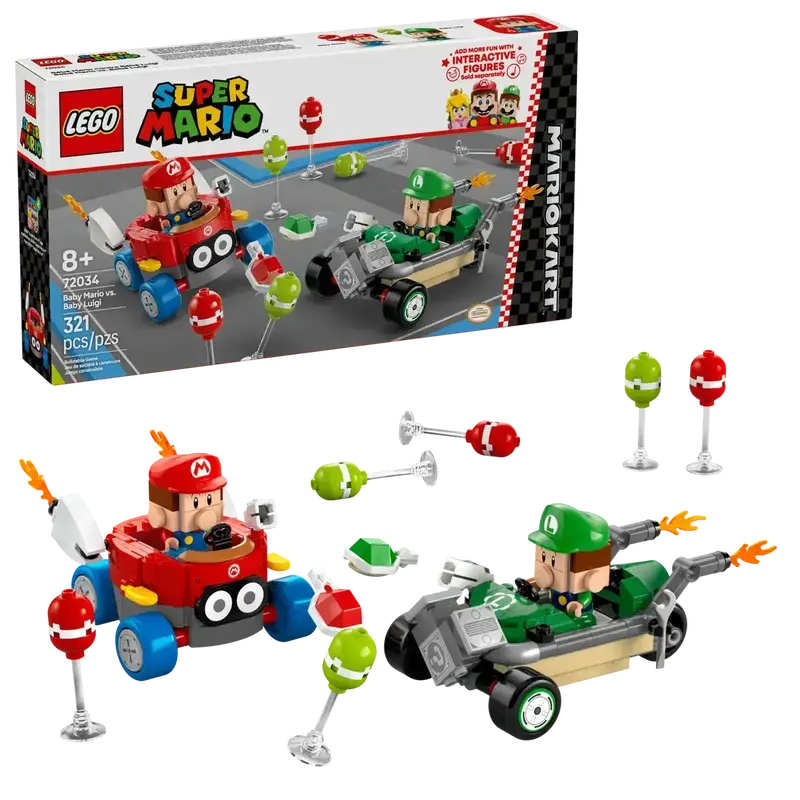 Конструктор LEGO Super Mario Mario Kart – Baby Mario vs. Baby