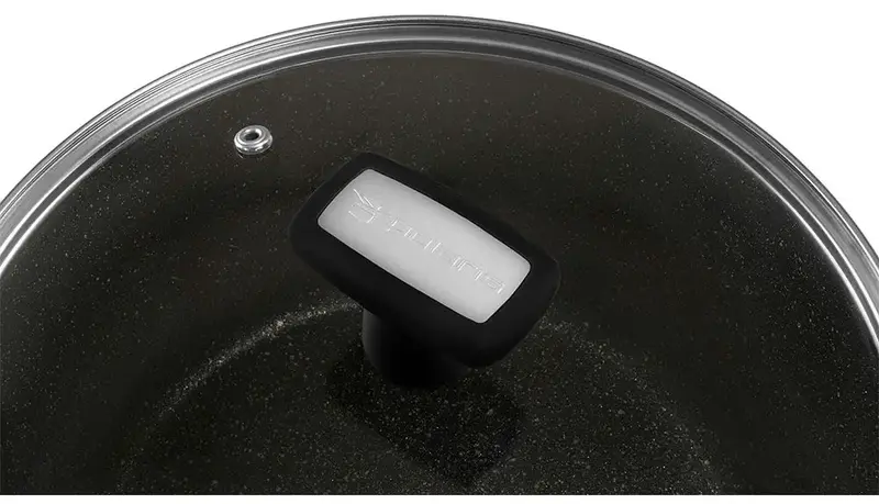 Каструля POLARIS Monolit-20C ков.ал., 2,3 л чорний (015248) - фото - №5