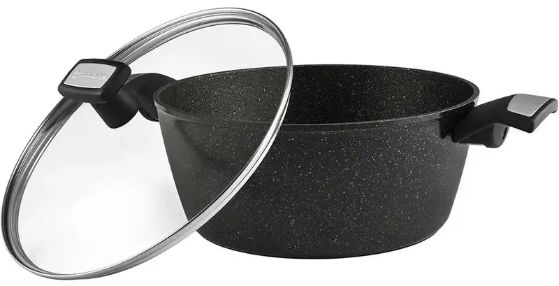 Каструля POLARIS Monolit-20C ков.ал., 2,3 л чорний (015248) - фото - №4