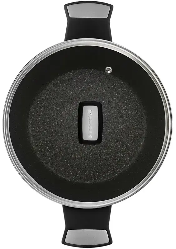 Каструля POLARIS Monolit-20C ков.ал., 2,3 л чорний (015248) - фото - №2