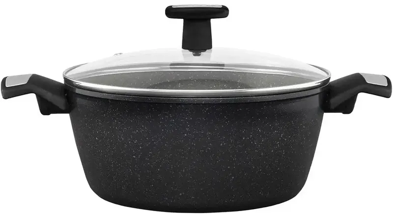 Каструля POLARIS Monolit-20C ков.ал., 2,3 л чорний (015248) - фото - №1