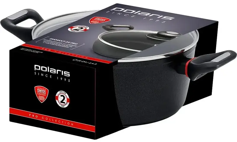Каструля POLARIS PRO collection-24C ков.ал., 4,1 л (17171) - фото - №5