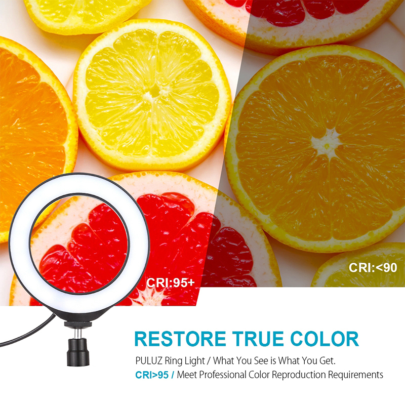 Кільцева LED лампа Puluz MCP0056 18" + штатив - фото - №5