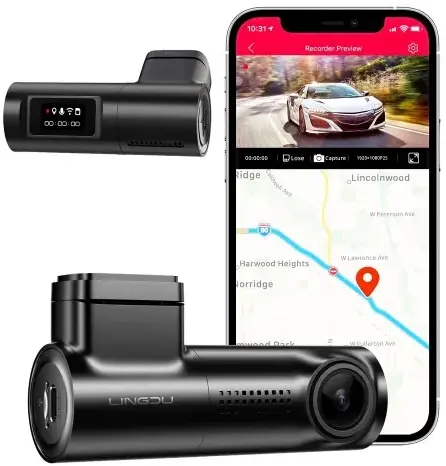 Відеореєстратор LINGDU Dash Cam D100 - фото - №6
