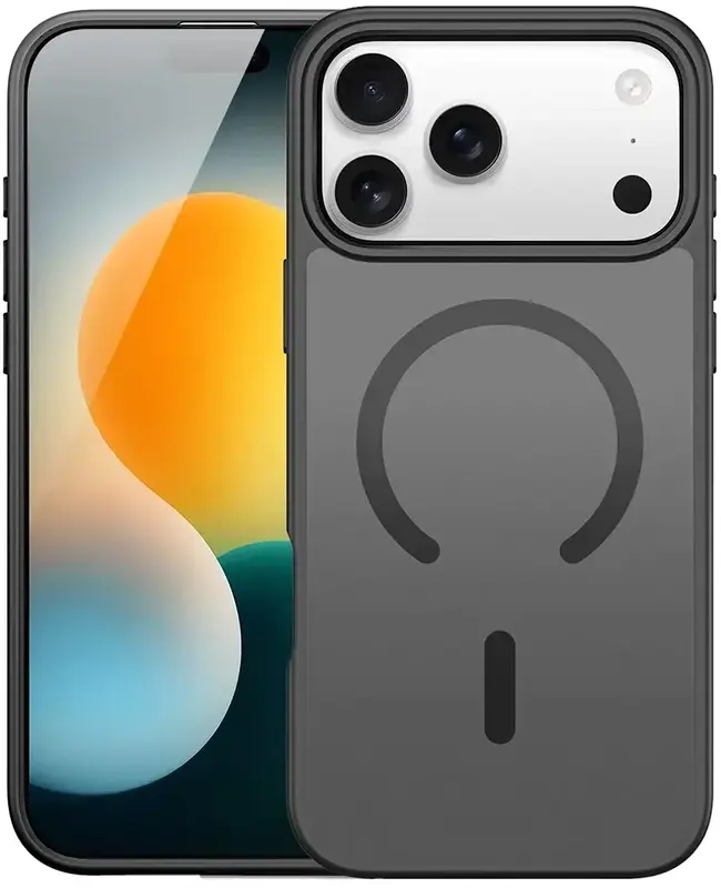 Чехол Alabay для iPhone 17 Pro ACM17P Cloud Matte Series (Black) - фото - №3