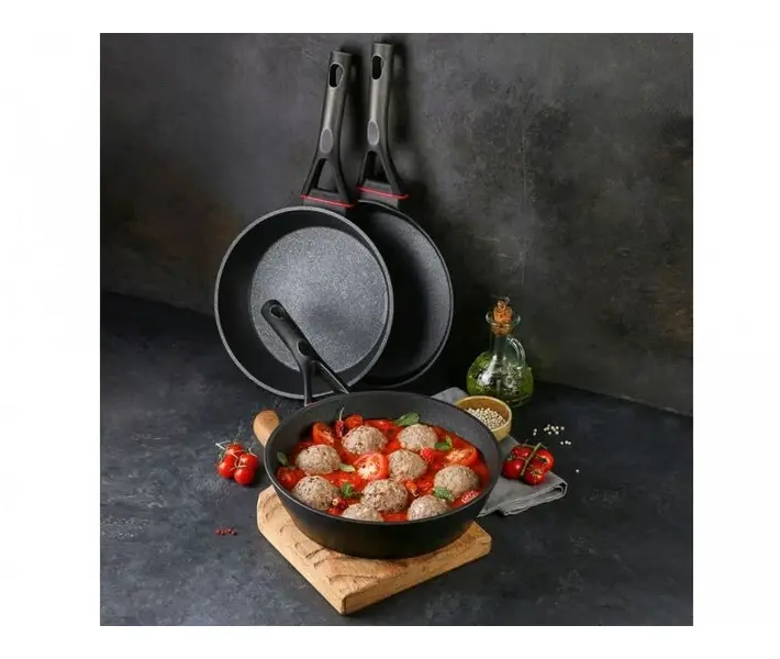 Сковорода-вок POLARIS PRO collection-28W ков. ал., 28 см (017177) - фото - №3