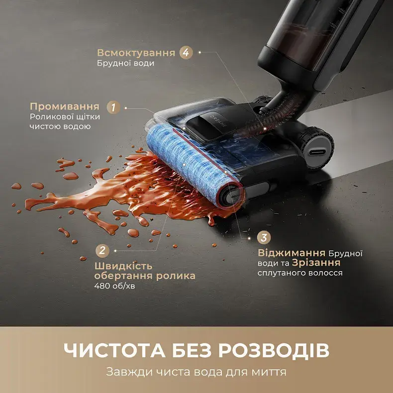 Миючий пилосос Dreame Wet&Dry Vacuum Cleaner H12 DUAL FlexReach - фото - №12