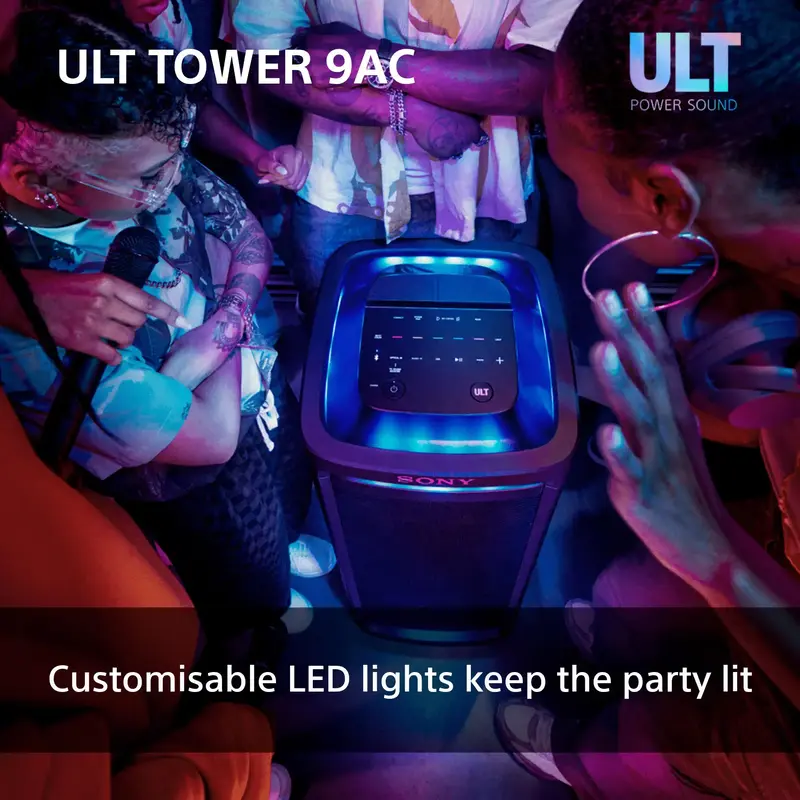 Акустика Sony ULT TOWER 9AC 2.0, BT 5.3, LED Black - фото - №12