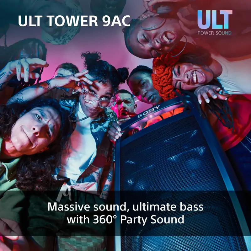 Акустика Sony ULT TOWER 9AC 2.0, BT 5.3, LED Black - фото - №10