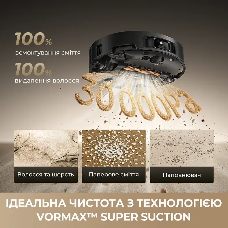 Робот-пилосос миючий Dreame MatriX 10 Ultra Black - фото - №1
