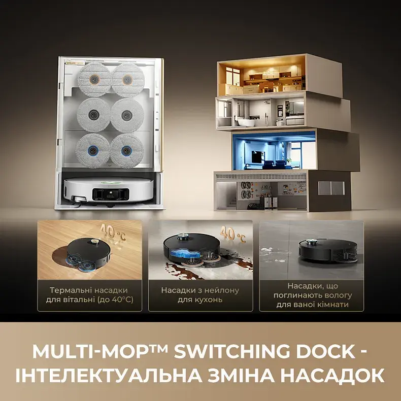 Робот-пилосос миючий Dreame MatriX 10 Ultra Black - фото - №2