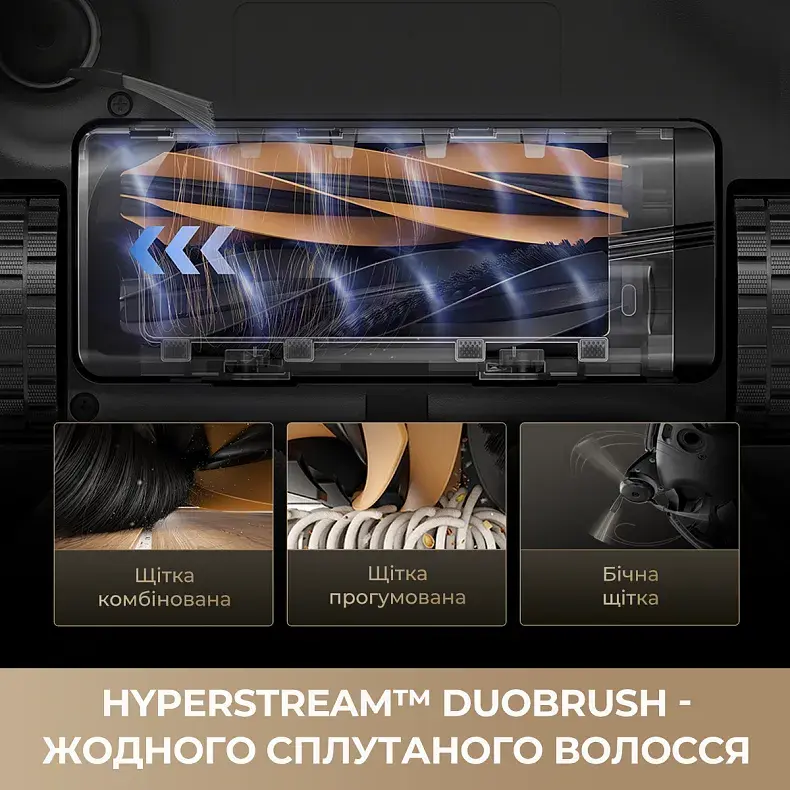 Робот-пилосос миючий Dreame MatriX 10 Ultra Black - фото - №3