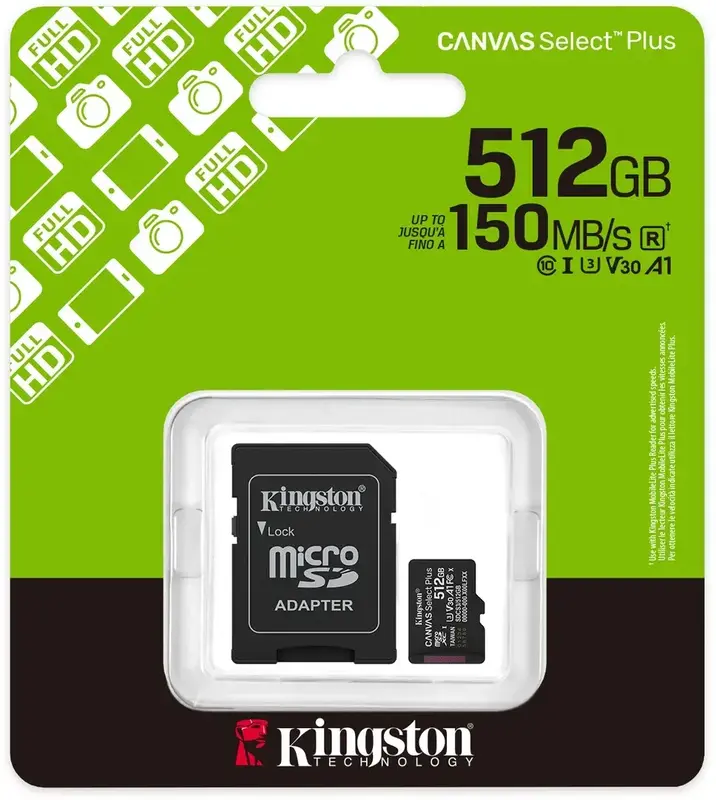 Карта памяти MicroSD Kingston Select 512Gb (SDCS3/512GB) - фото - №6