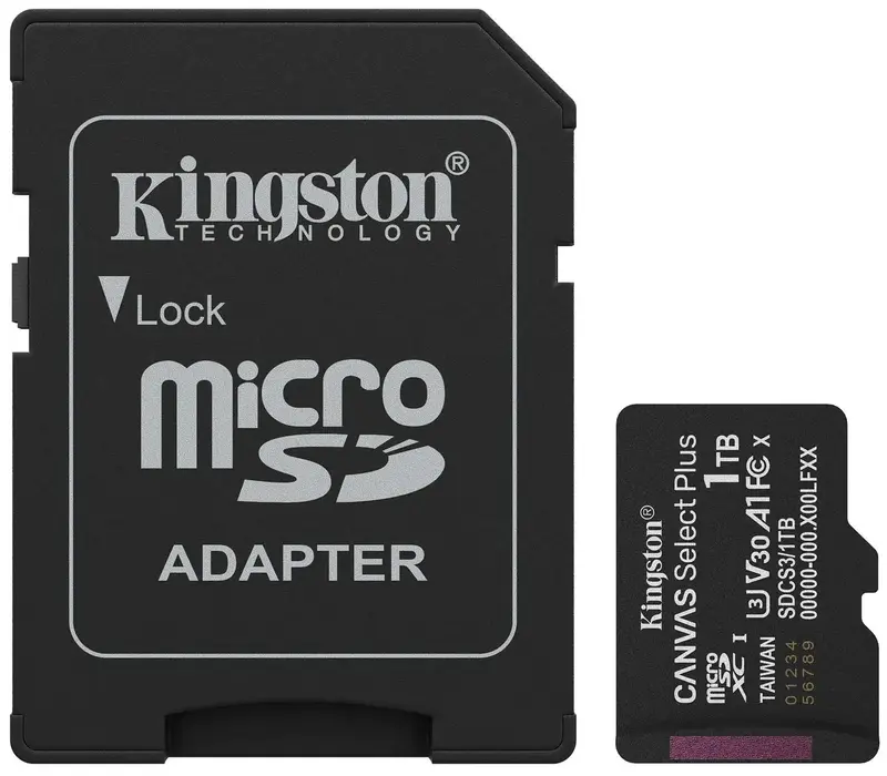 Карта пам'ятi MicroSD Kingston Select Plus 1TB Gen3 - фото - №0