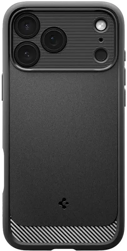 Чохол Spigen Rugged Armor MagSafe Matte Black для iPhone 17 Pro (ACS10329) - фото - №0