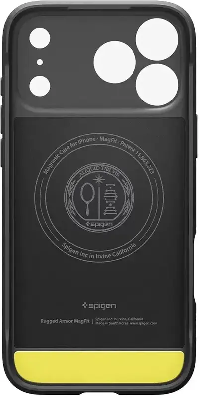Чохол Spigen Rugged Armor MagSafe Matte Black для iPhone 17 Pro (ACS10329) - фото - №1
