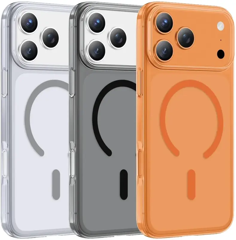 Чехол Keephone X-CRYSTAL MAGSNAPE MagSafe Case for 17 Pro Max Black (KPX-CY17PMBK) - фото - №4