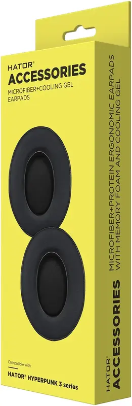 Амбушюри Cooling+3D Hyperpunk 3 ESH series, black 2шт. (ACC-405) - фото - №3