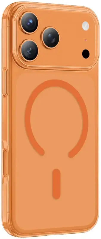 Чохол Keephone X-CRYSTAL MAGSNAPE MagSafe Case for 17 Pro Max ORANGE Titanium (KPX-CY17POR) - фото - №0