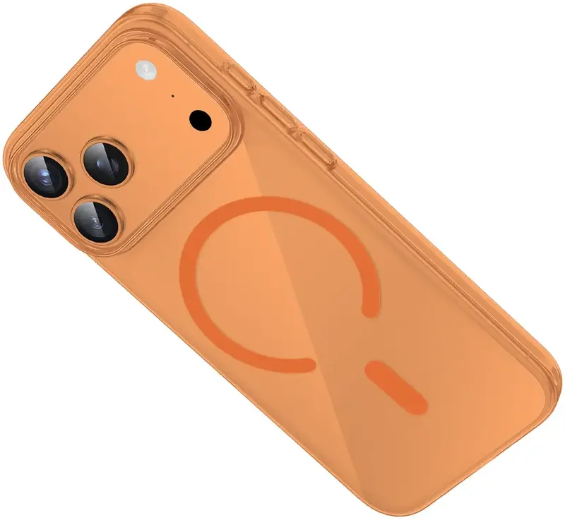 Чохол Keephone X-CRYSTAL MAGSNAPE MagSafe Case for 17 Pro Max ORANGE Titanium (KPX-CY17POR) - фото - №2
