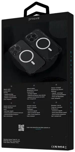 Чохол Proove Crystal Case with Magnetic Ring iPhone 14 Pro (PCCCIP14P001) - фото - №2