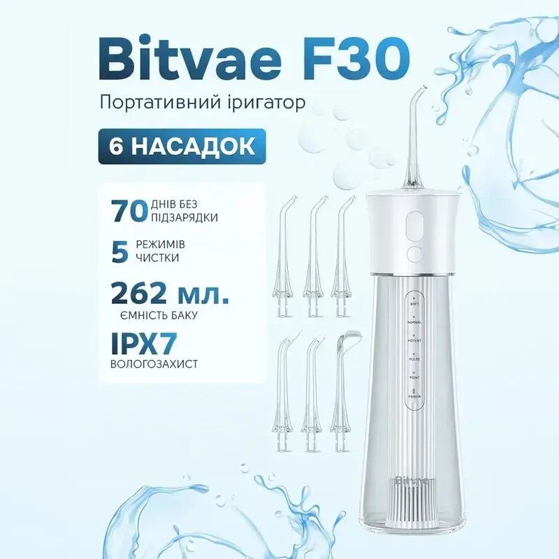 Ирригатор Bitvae F30 white - фото - №1