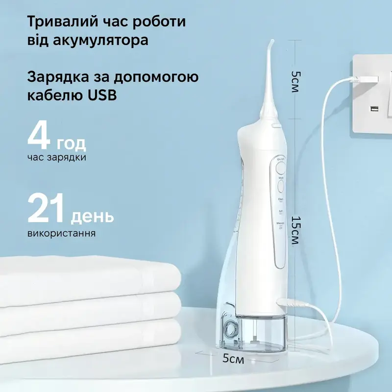 Ирригатор Bitvae BV5020E Water Flosser white - фото - №4
