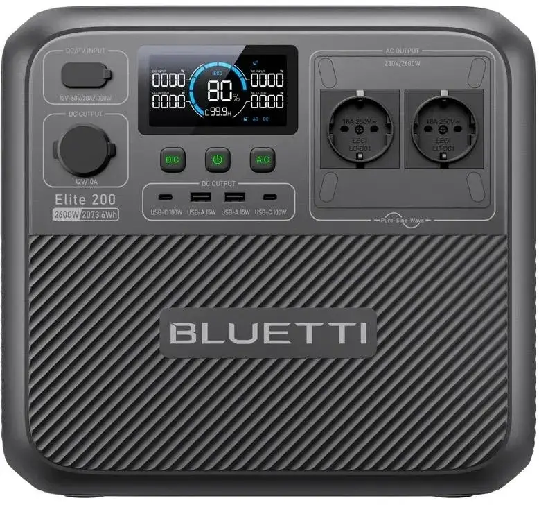 Зарядна станція Bluetti Elite 200 V2, 2600Wh, LiFePO4. Купити