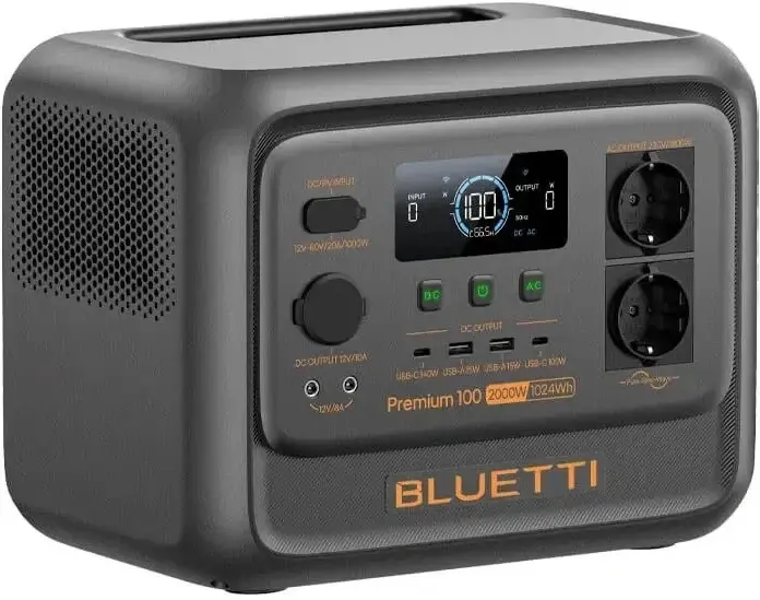 Зарядная станция Bluetti Premium 100 V2 1000Wh 277000mAh 2000W - фото - №4