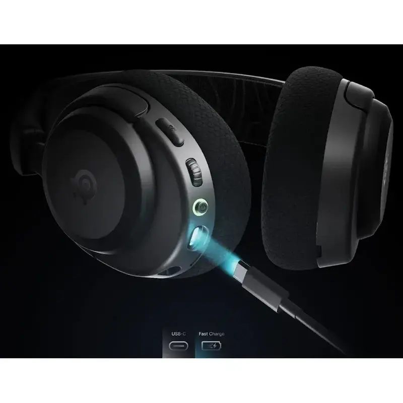 Ігрова гарнітура SteelSeries Arctis Nova 3P Wireless MultiPlatform Black - фото - №7