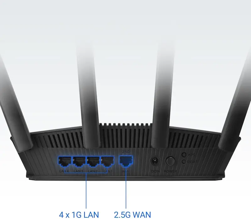 Iнтернет роутер Asus RT-BE55 Wi-Fi 7 BE3600 4xGE LAN, 2,5xGE WAN, MESH - фото - №3