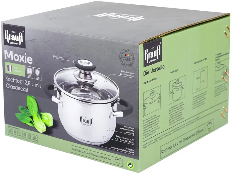 Каструля 2,8л 26-238-016. Krauff - фото - №1