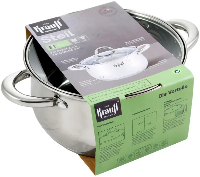 Каструля 3,4л 26-238-075. Krauff - фото - №2