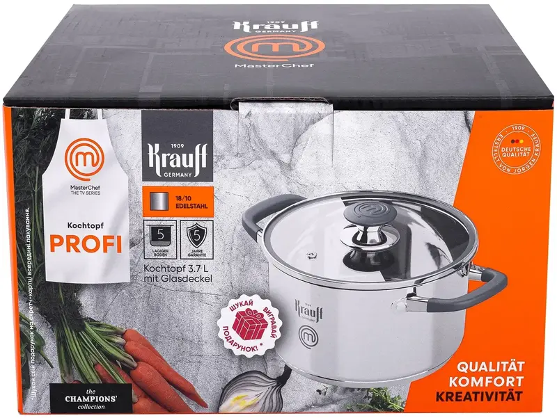 Каструля 3,7л 26-238-086. Krauff - фото - №2
