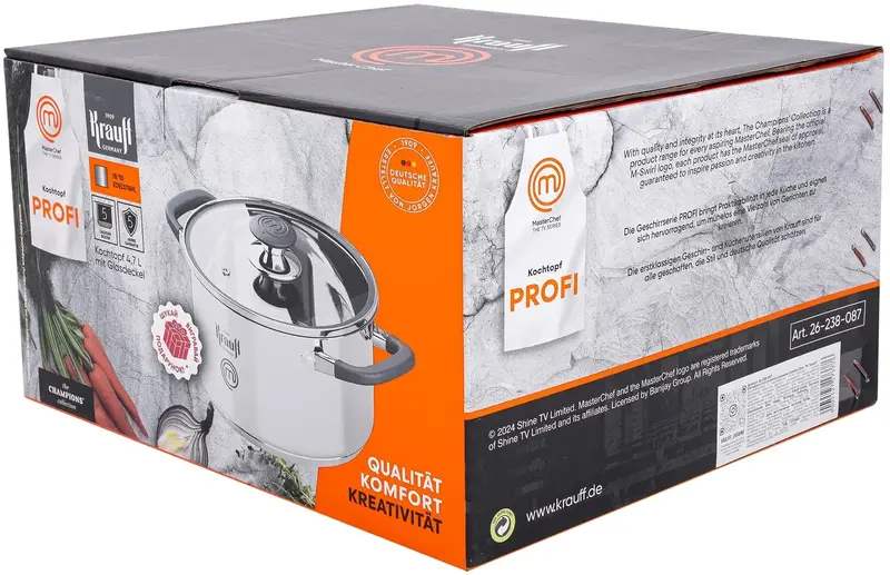 Каструля 4,7л 26-238-087. Krauff - фото - №1
