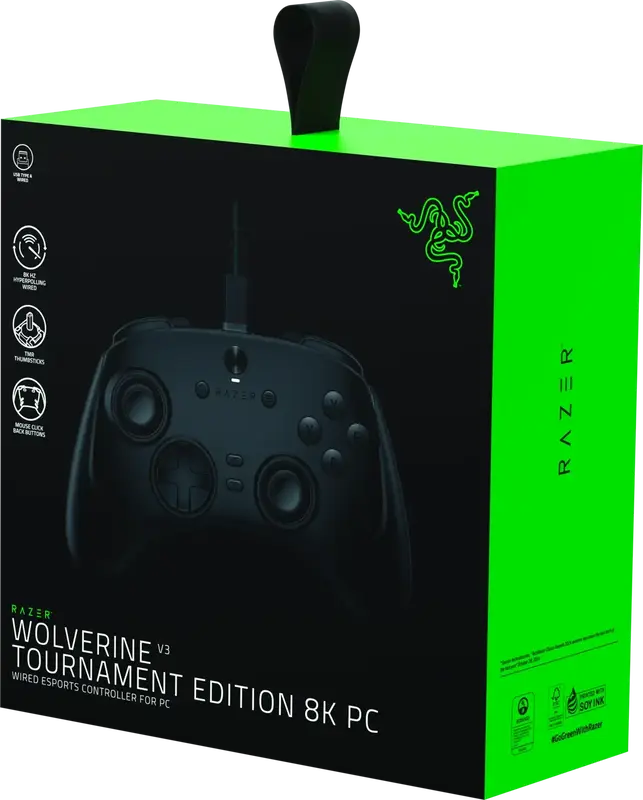 Геймпад RAZER Wolverine V3 TE 8K, PC, black (RZ06-05550100-R3M1) - фото - №7