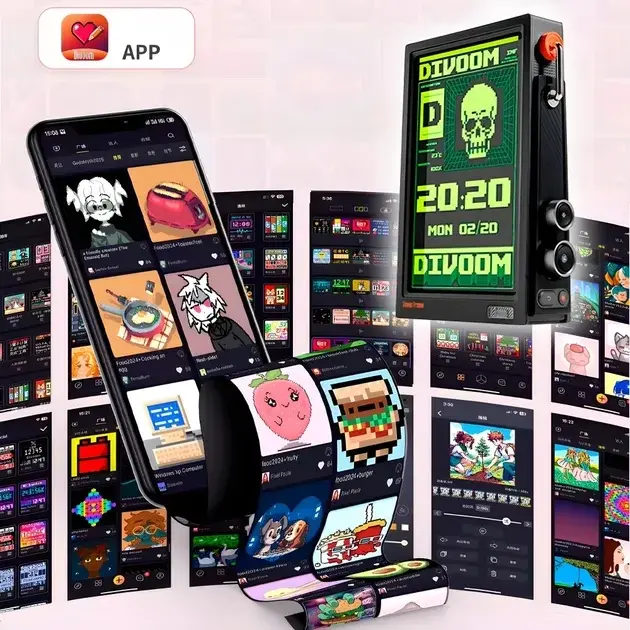 Мультимедійний смарт дисплей фоторорамка Divoom Times Frame Black - фото - №3